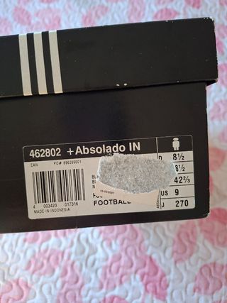 Adidas - Zapatillas fútbol sala rojas y negras