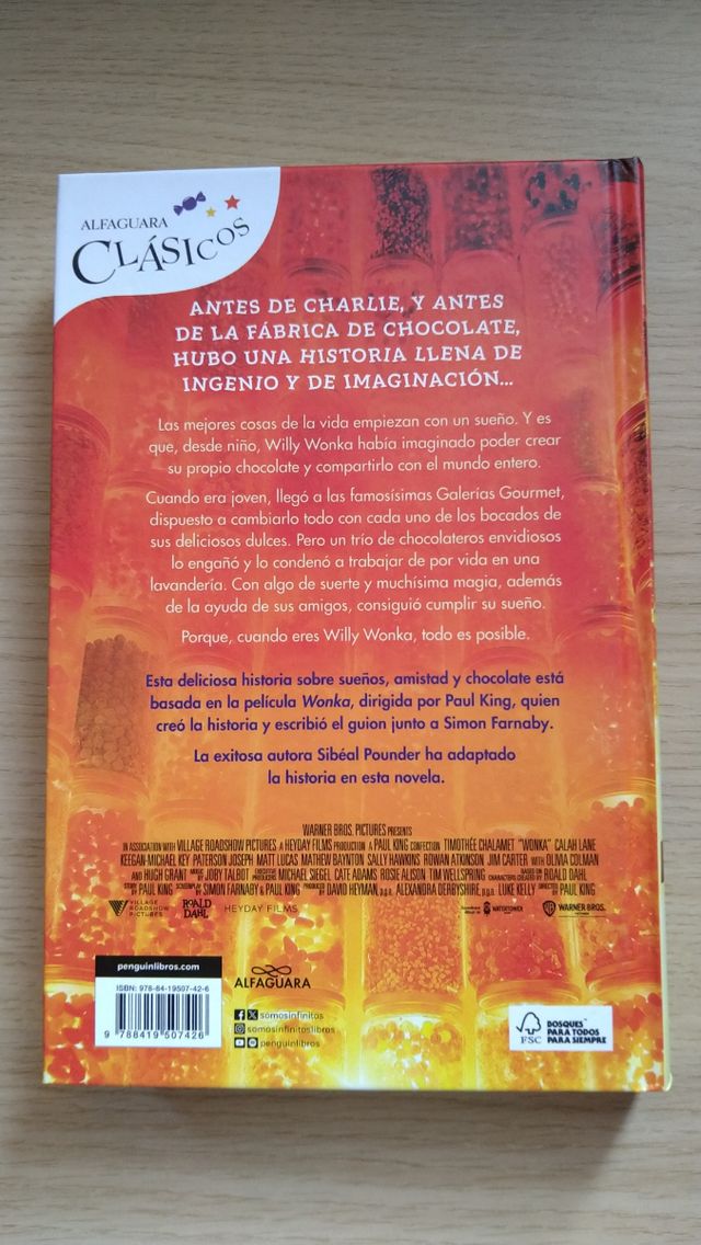 Libro Wonka: Charlie y la fábrica de chocolate