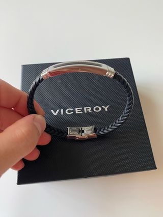 Pulsera Viceroy - Negra y Plata