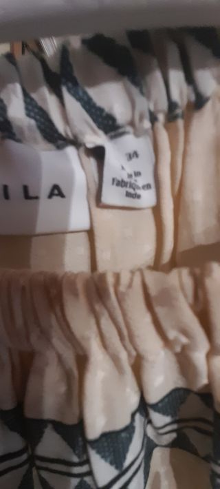Top corto Vila beige - Talla xs. 
