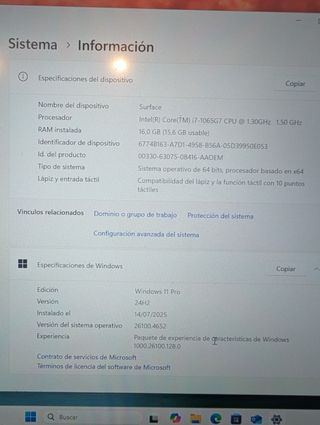 Surface Pro 7 i7, 16GB RAM, 256GB