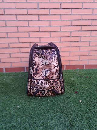 Maleta de viaje leopardo