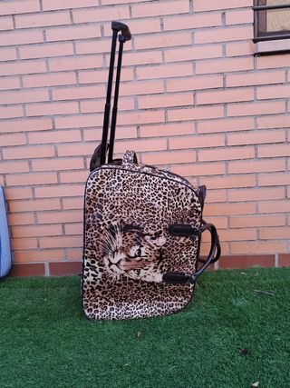 Maleta de viaje leopardo
