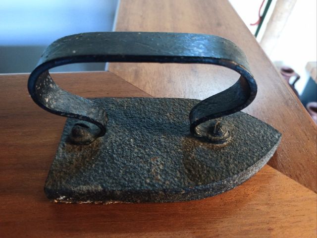 Plancha antigua hierro macizo – decoración retro