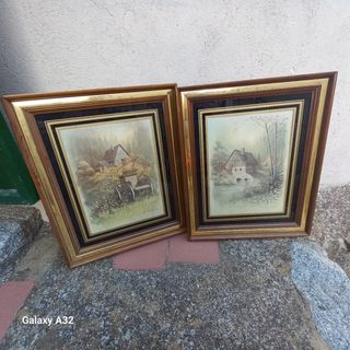 2 Quadri paesaggistici d'epoca