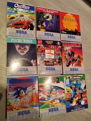 Cajas Juegos GameGear Sega Game Gear Pal