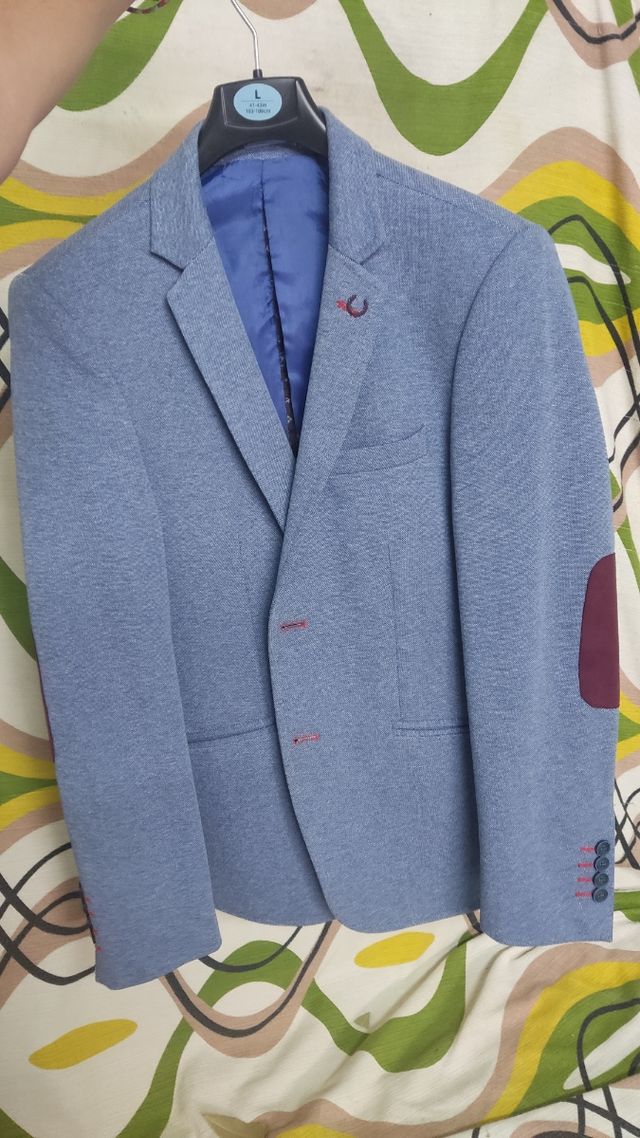 Chaqueta americana azul