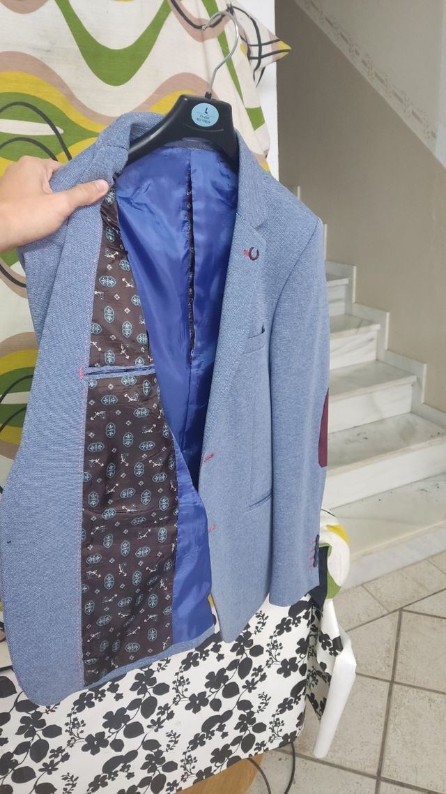 Chaqueta americana azul