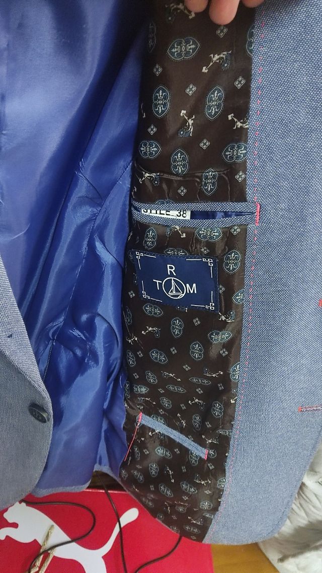 Chaqueta americana azul