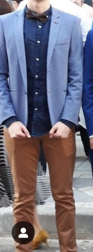 Chaqueta americana azul