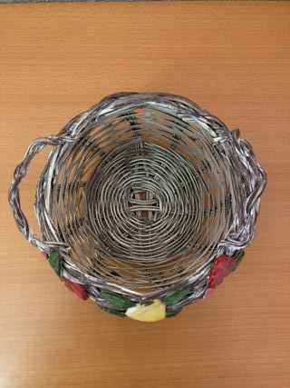 Cesta de mimbre