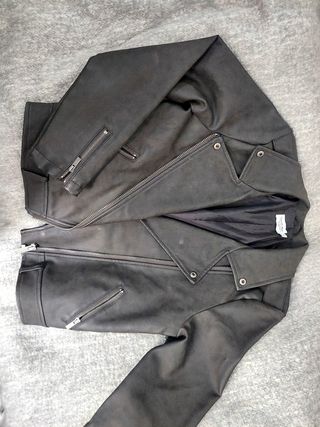 Casaca Biker Verde | Talla S