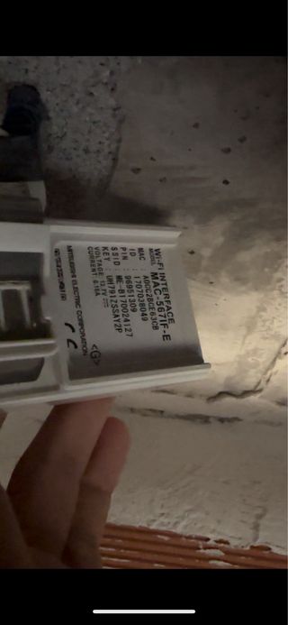 Adaptador Wifi Mitsubishi Electric
MAC-567IF-E