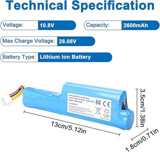 MXJFYY Batería 10,8V 2600mAh aspiradora Vileda VR