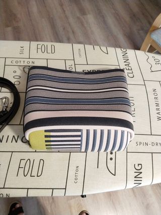 Bolso PARFOIS beige y verde