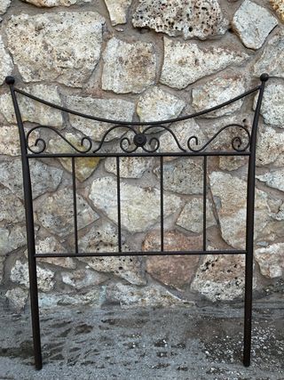 Cabecero cama metal marrón oscuro