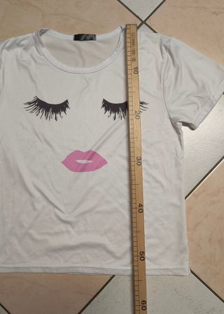 T-shirt donna, taglia M, bianca