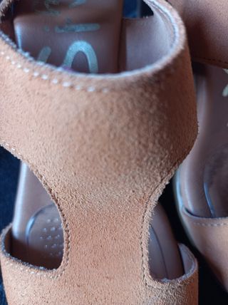Sandalias tacón 38 marrones