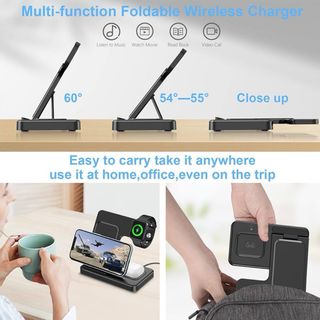 Cargador inalámbrico CAVN 3 en 1.NUEVO