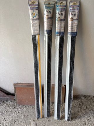 4 Perfiles aluminio puerta 125cm