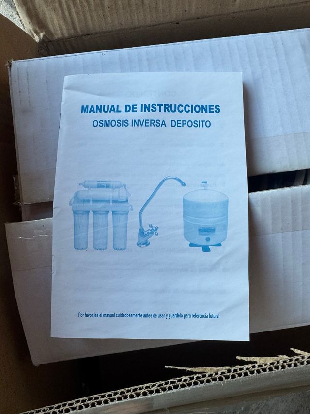 Ósmosis inversa depósito