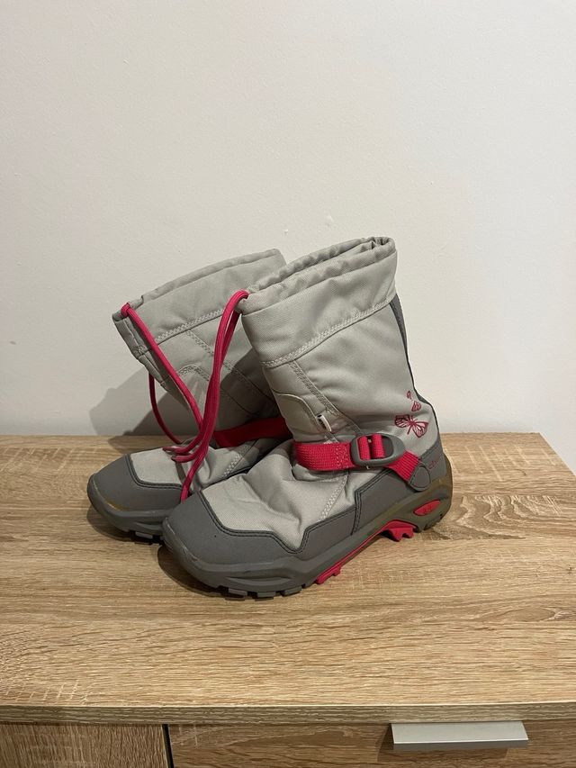 Botas Nieve niña talla 38 - Gris Rosa