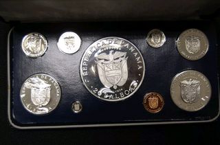 Panama 1975: Juego Monedas Plata