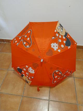 Paraguas Minnie Mouse rojo