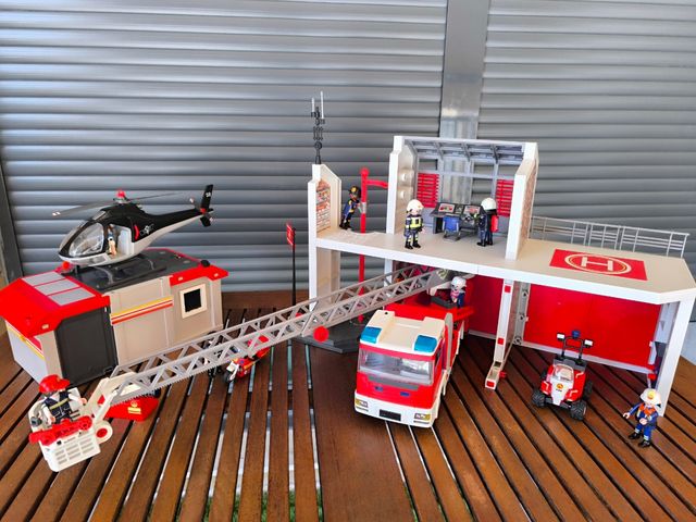 Playmobil Bomberos: Camión, Parque, Helipuerto