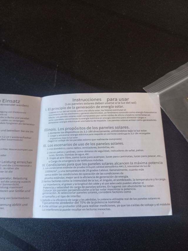 Panel Solar USB 5V 3A 30W