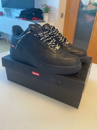 Nike Air Force 1 Supreme negras 46