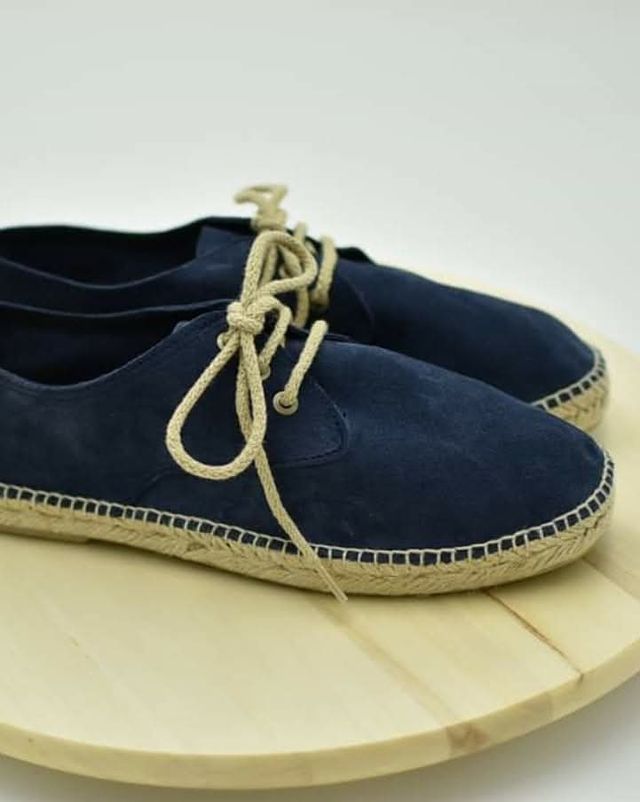 Alpargatas azul marino esparto hombre