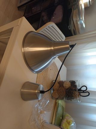 Lampara techo Ikea metalica - colgador