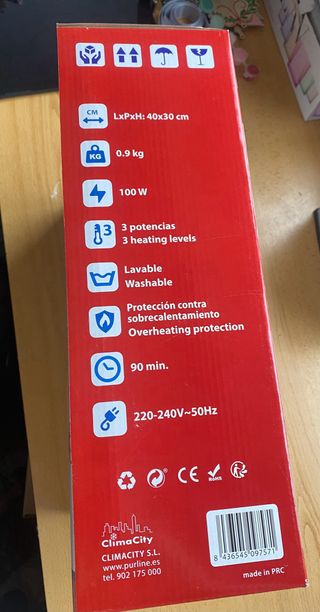 Cojín almohada eléctrica