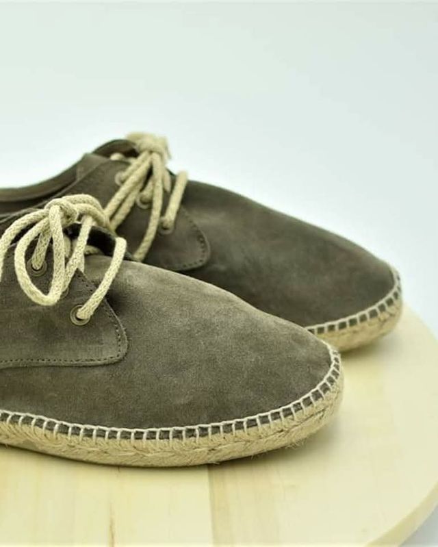 Alpargatas serraje kaki hombre