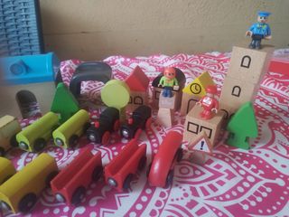 Trenes madera Ikea & Brio