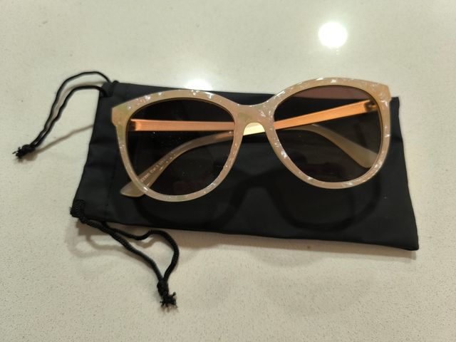Gafas sol beige/doradas UV400