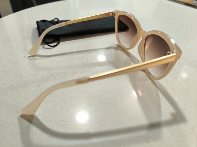 Gafas sol beige/doradas UV400