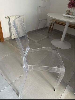 4 Sillas Trasparentes Metacrilato