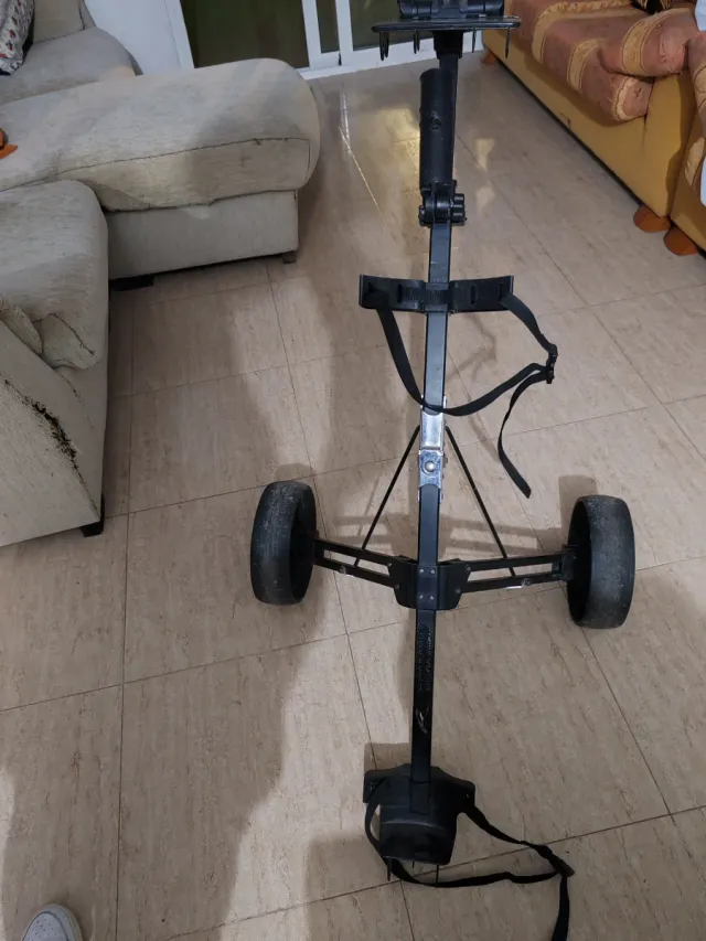 Bolsa golf Dunlop + carro 2 ruedas mas palos mix