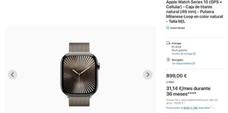 Apple Watch Series 10 -  Reloj Inteligente titanio