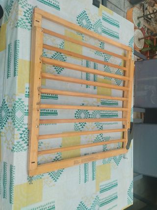 Barrera seguridad bebé madera, extensible 1,15.