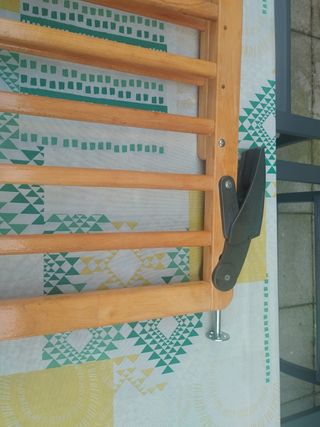 Barrera seguridad bebé madera, extensible 1,15.
