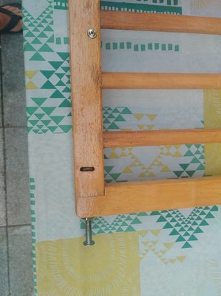 Barrera seguridad bebé madera, extensible 1,15.