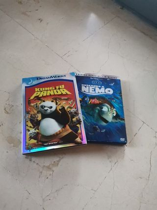 DVDs infantiles: Kung Fu Panda & Buscando a Nemo