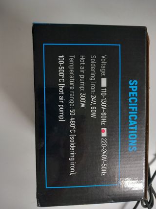Stazione Saldatura SMD Hot Air 2 in 1 ZD-8922