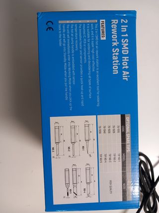 Stazione Saldatura SMD Hot Air 2 in 1 ZD-8922