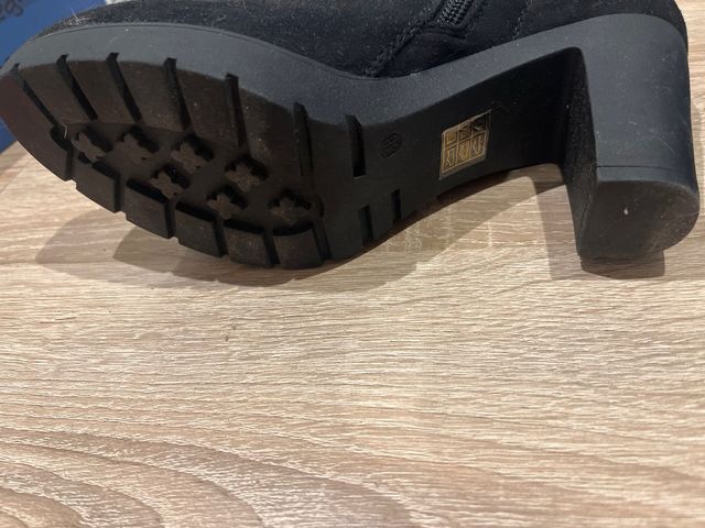 Botines negros tacón - talla 38