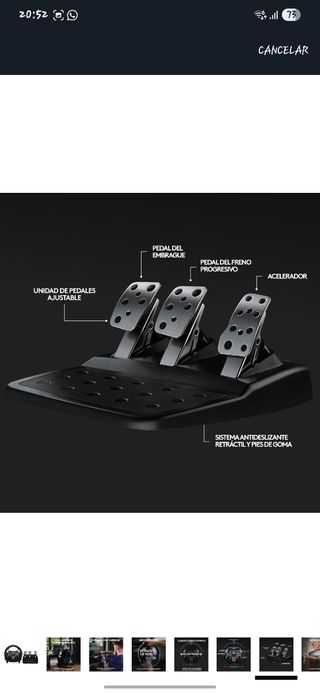 Volante Logitech G29 + Pedales + Cambio de marchas