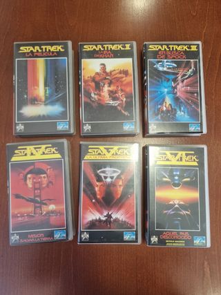 VHS STAR TREK (6 películas). PACK COLECCIONISTAS.